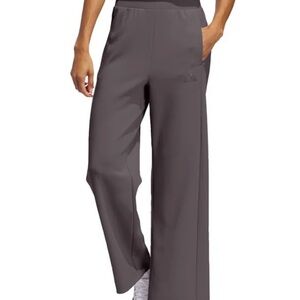 Adidas Women's Gray Wide-Leg Active Pants